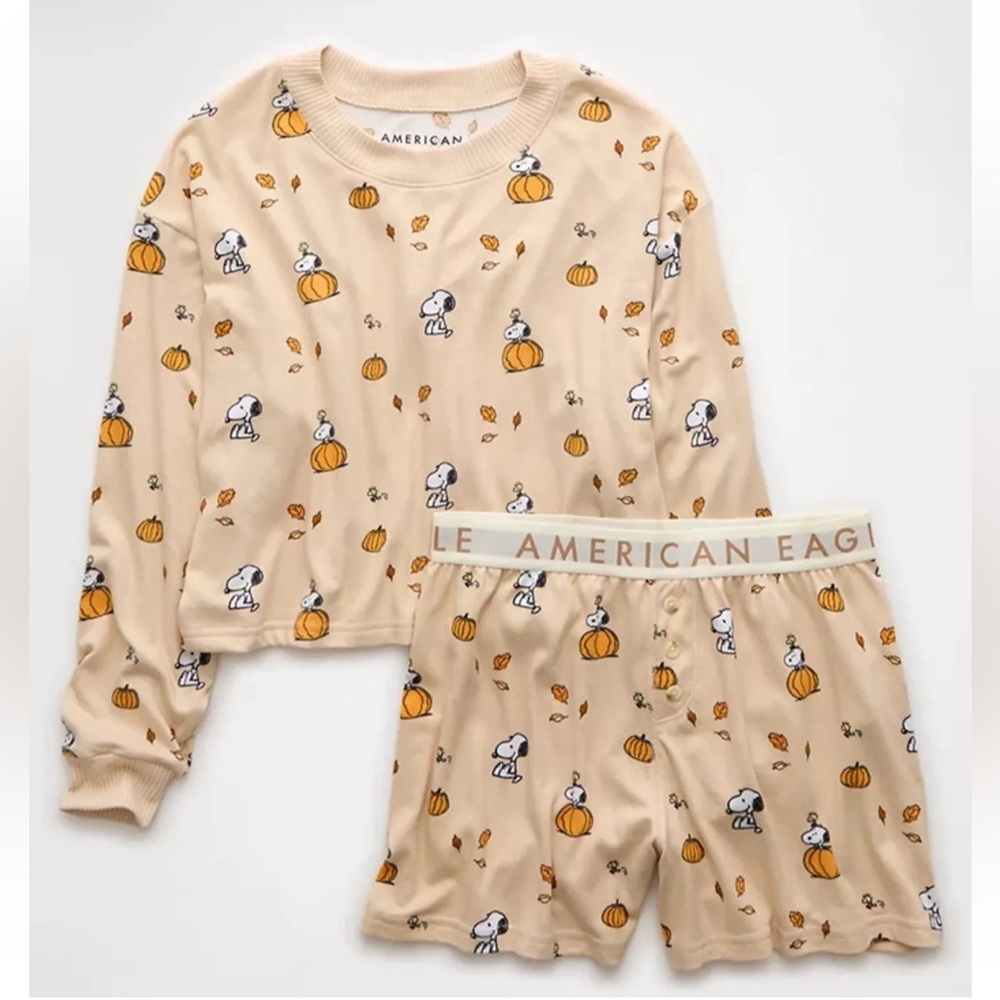 NWT! American Eagle Peanuts Fall PJ’s. Sold out in stores!
